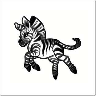 ZEE THE ZEBRA BABY Posters and Art